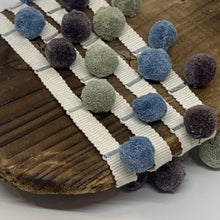 Load image into Gallery viewer, LIMITED EDITION Slate, Smoke Grey and Country Blue pompom

