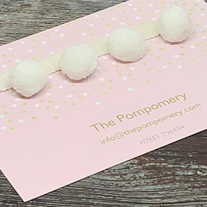Colourway 31 - White Pompom Mini Sample card
