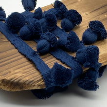 Load image into Gallery viewer, This is our plain navy onion trim on matching braid
