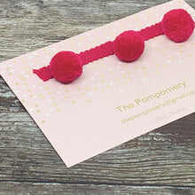 Load image into Gallery viewer, Colourway 34 - Raspberry Pompom Sample card 
