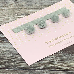 Colourway 25 - Mouse Grey Pompom Mini Sample card 