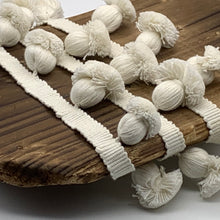 Load image into Gallery viewer, This is our plain ivory onion trim on matching braid
