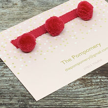 Load image into Gallery viewer, Cranberry Pompom sample card
