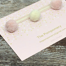 Load image into Gallery viewer, Faded Rose and Ivory Pompom sample card
